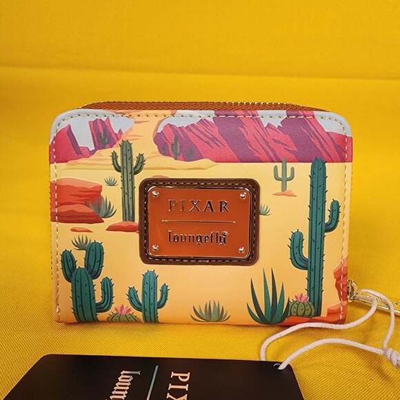 Loungefly Disney Pixar Cars Lightning McQueen and Mater Desert Zip Wallet NEW - Picture 5 of 14